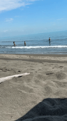 Morning beach walk documented at Atiya, Bulgaria seaside