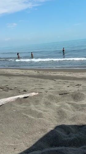 Morning beach walk documented at Atiya, Bulgaria seaside