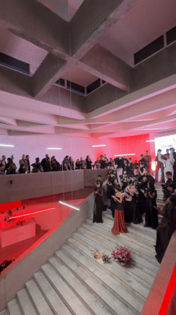 Fashion show with dramatic lighting held in Yerevan venue