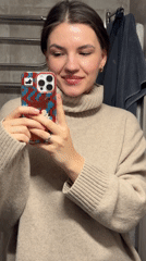 Woman takes mirror selfies in Moscow bathroom early morning