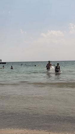 Summer day on the Black Sea coast in Odesa