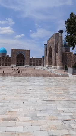 Morning stroll through Samarkand's parks and historic plazas