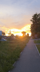 Golden hour settles over Chaikovsky on a summer evening