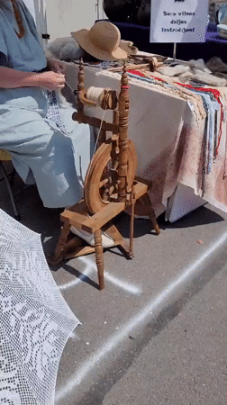 Traditional crafts and art at an outdoor Riga market