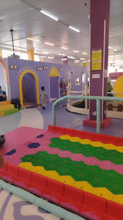 Colorful indoor playground in Taldykorgan, Kazakhstan