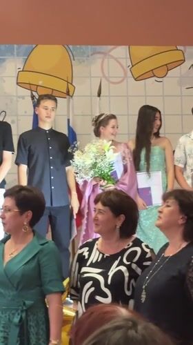 Graduation ceremony with certificates and celebrations in Astrakhan