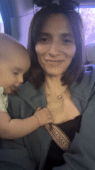 Woman with baby observed in vehicle in Korolyov, Russia