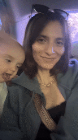 Woman with baby observed in vehicle in Korolyov, Russia