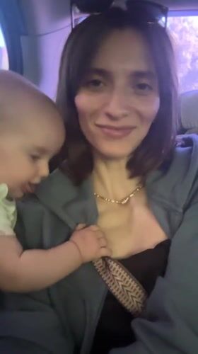 Woman with baby observed in vehicle in Korolyov, Russia