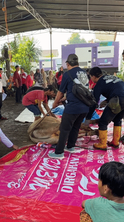 Livestock preparation and food scenes documented in East Jakarta
