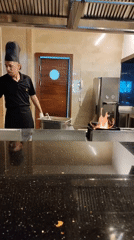 Chef observed working in commercial kitchen in Alanya