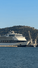 Celebrity Constellation cruises through Bar, Montenegro