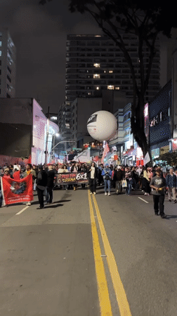 São Paulo protesters march against 6x1 work schedule