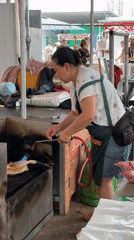 Overnight market operations documented in Jiangjin, China