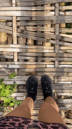 Morning walk documented through Marga's water infrastructure and bamboo bridges