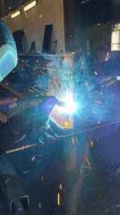 Metal welding work observed at indoor facility in Burgas