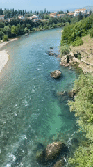 Podgorica riverbank scenes contrast natural beauty with urban decay