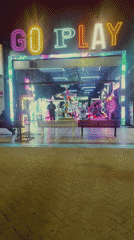 Late night arcade visit captured in Lanús Este