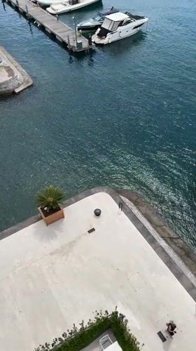 Chef and marina scenes captured in Tivat, Montenegro
