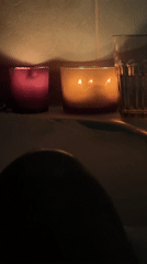 Candlelit bath time captured in Chaikovsky, Russia