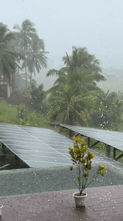 Heavy rain and cafe life documented in General Luna