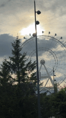 Amusement park rides operating in Khimki, Russia