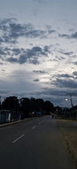 Overcast evening sky documented in Tinaquillo, Venezuela