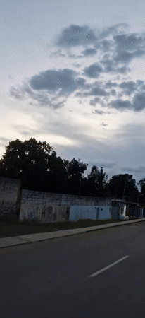 Overcast evening sky documented in Tinaquillo, Venezuela