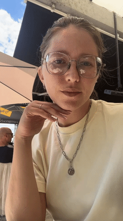 Woman observed at outdoor cafe in Podgorica