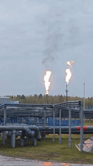 Industrial flames and rabbit sighting recorded in Russia