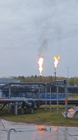Industrial flames and rabbit sighting recorded in Russia