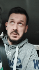 Driver recorded talking while seated in car in Varna