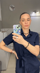 Woman in blue uniform observed at professional facility in Vsevolozhsk