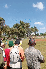 Soccer match played in Lugari ward, Kenya Friday morning