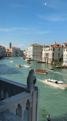 Venice tourism and cultural activities captured during busy afternoon
