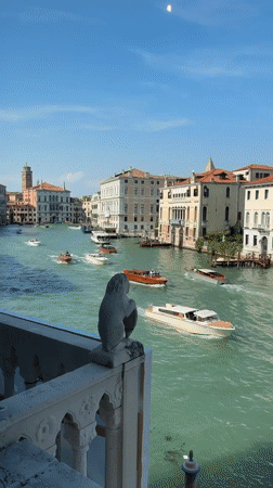 Venice tourism and cultural activities captured during busy afternoon