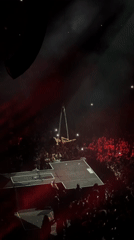 Live concert with aerial performers draws crowds in Paris