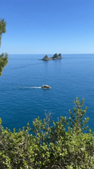 Peaceful coastal moments captured along Montenegro's Adriatic shore
