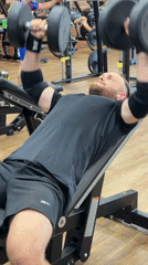 Early morning workout session documented at Chaikovsky gym