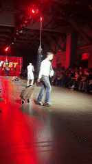 Boxing-themed fashion show features streetwear at Riga Fashion Week