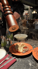Georgian meal served at Limassol restaurant with traditional dishes