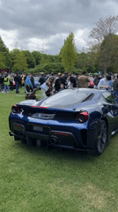 Classic luxury car show draws crowds in Dublin park