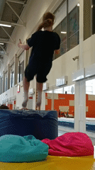 Late-night gymnastics training session recorded in Krasnoyarsk facility