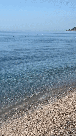 Early morning beach scenes documented along Alanya Turkey coastline