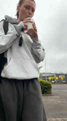 Woman in Gymshark hoodie spotted in Southborough parking area