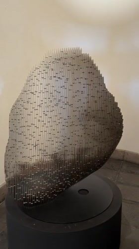 Metal sculptures and artwork documented in Mexican town