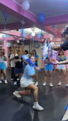 Costumed party with dancing and games in Peru