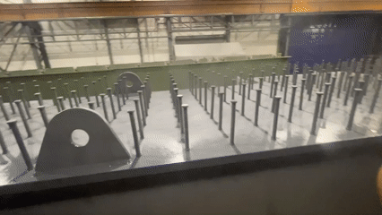 Industrial painting operations documented at ZSB GMBH facility