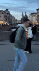 St. Petersburg scenes: canal bridge view, Freddie Mercury statue