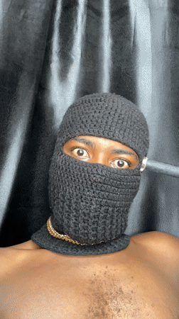 Portrait session documented in Barakin Akawo, Nigeria features masked subject